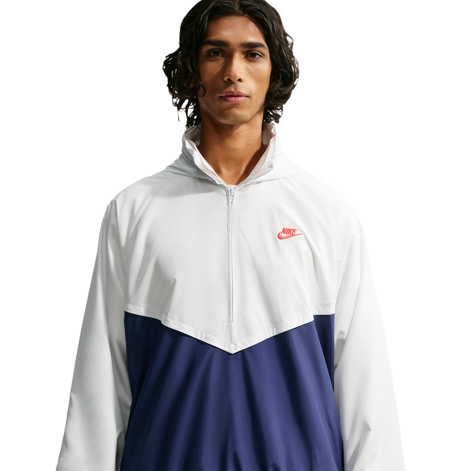 Nike Windrunner Lightweight HZ Jacket - Men's - Blue Void/Light Crimson/Summit White
