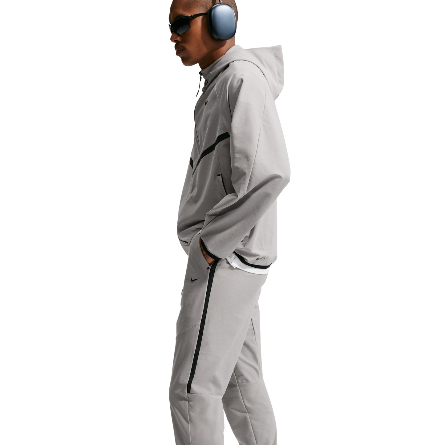 Nike Tech Shori Knit Drill Pant - Men's - College Grey/Black