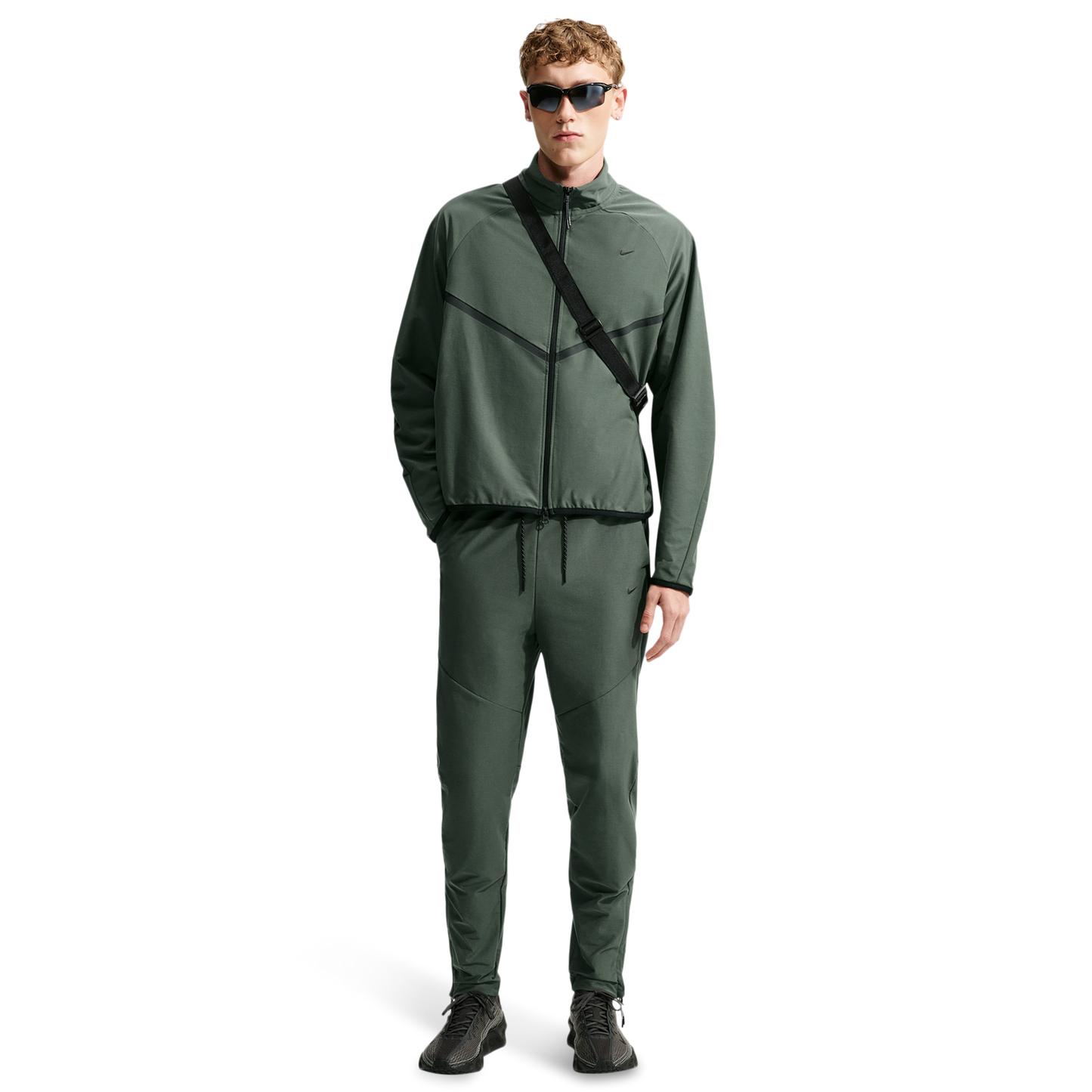 Nike Tech Shori Knit Drill Pant - Men's - Black/Camo Green