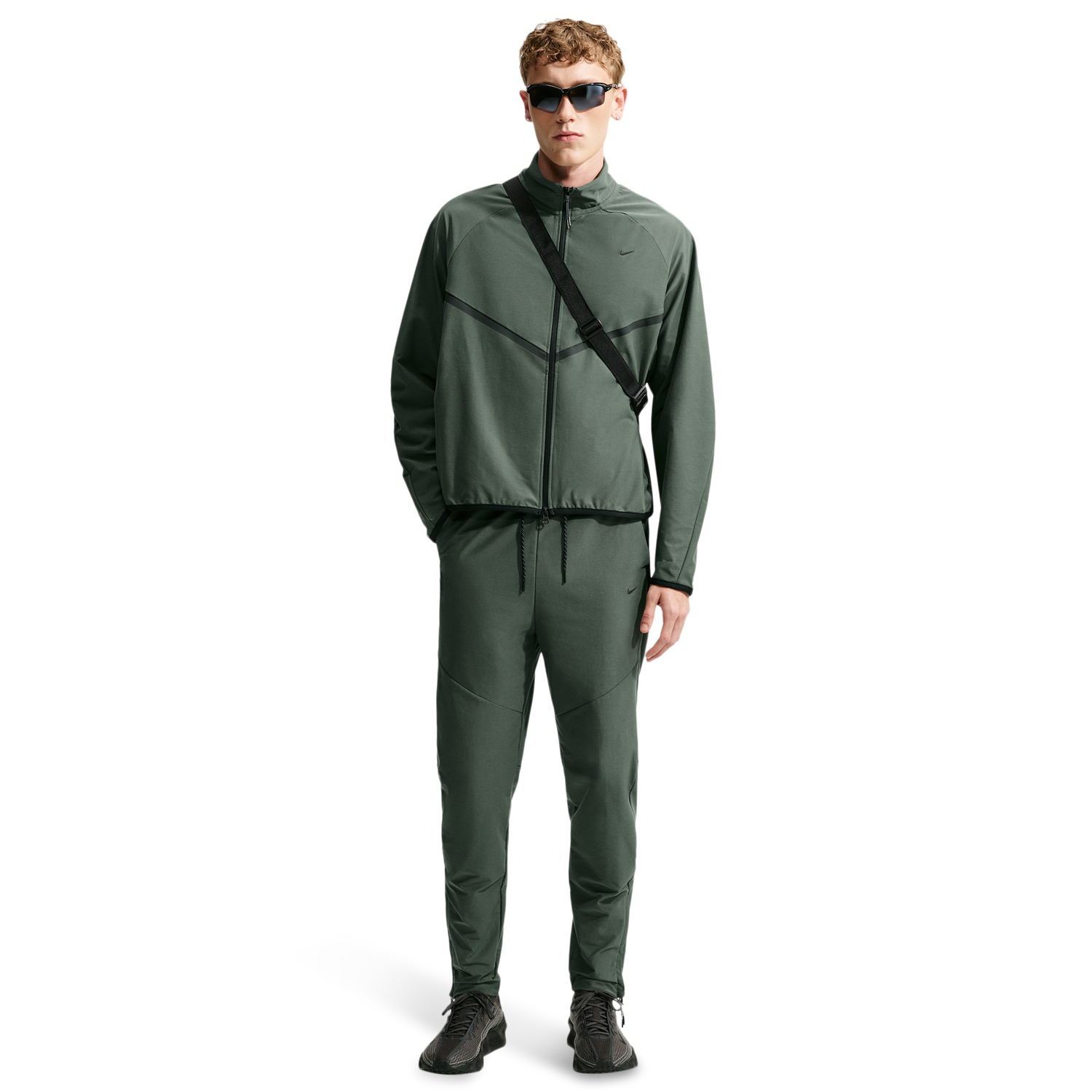 Nike Tech Shori Knit Drill Pant - Men's - Black/Camo Green