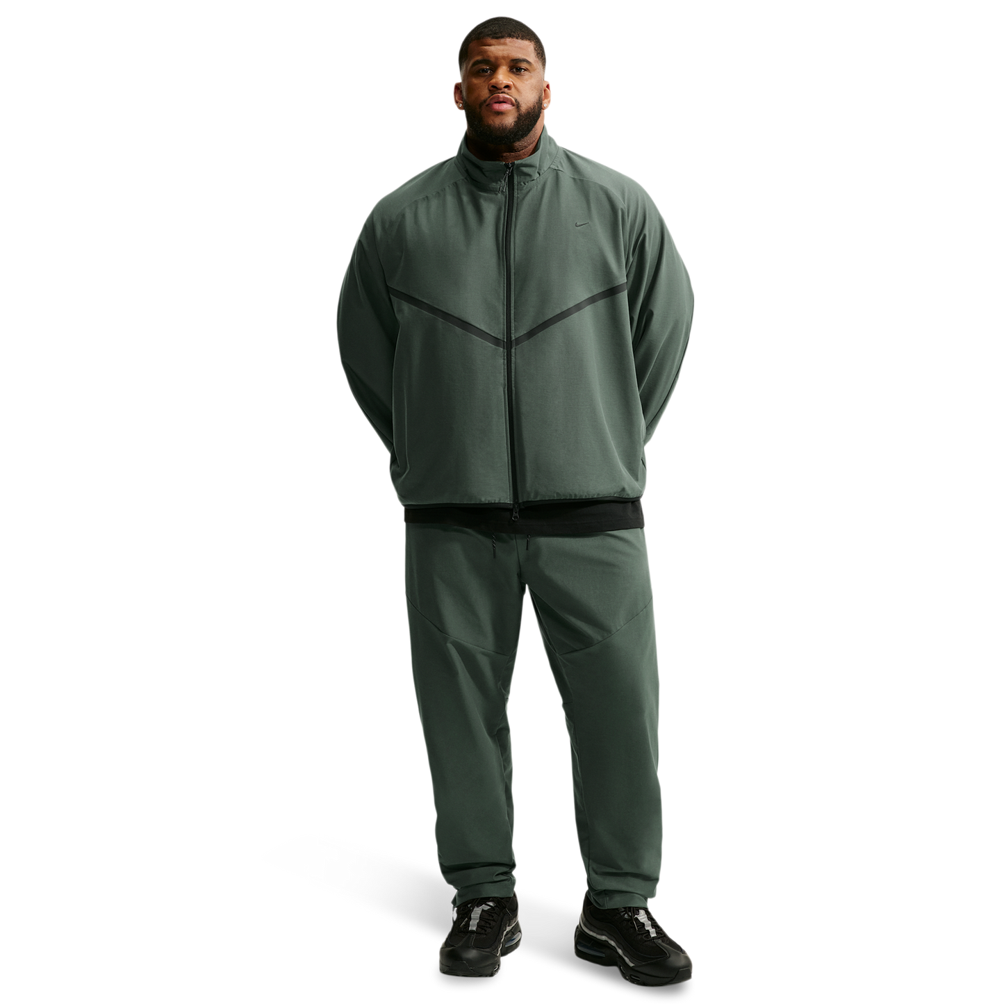 Nike Tech Shori Knit Drill Pant - Men's - Black/Camo Green