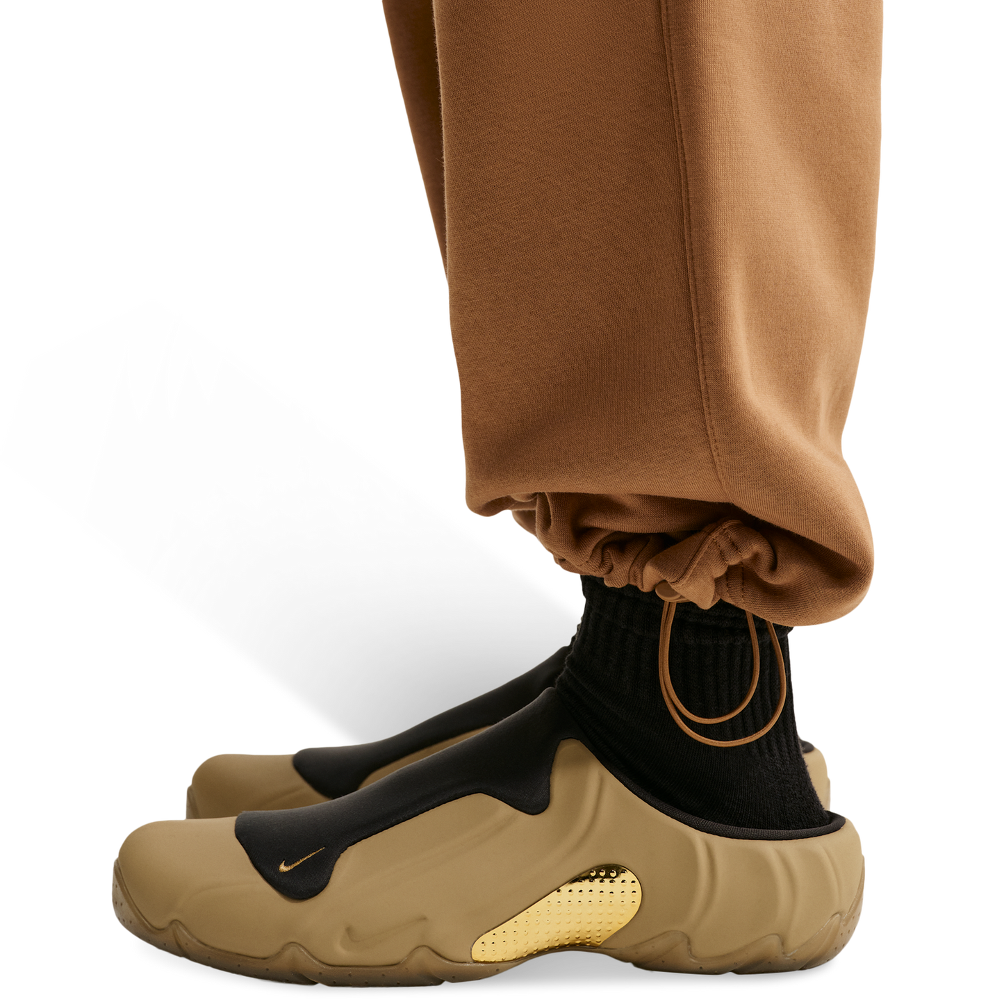 Nike Club Fleece Bungee Pants - Men's - Ale Brown/Ale Brown/White