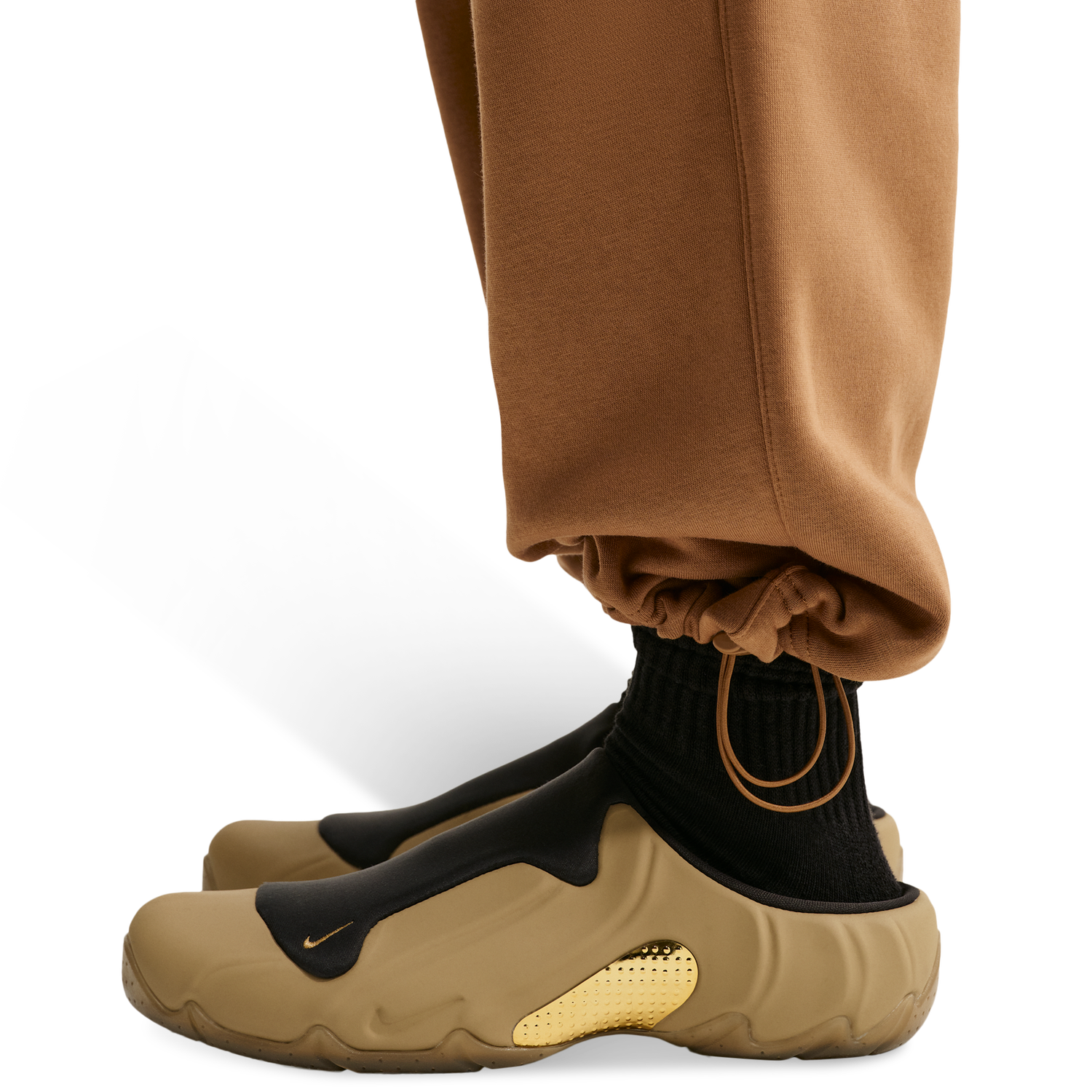 Nike Club Fleece Bungee Pants - Men's - Ale Brown/Ale Brown/White