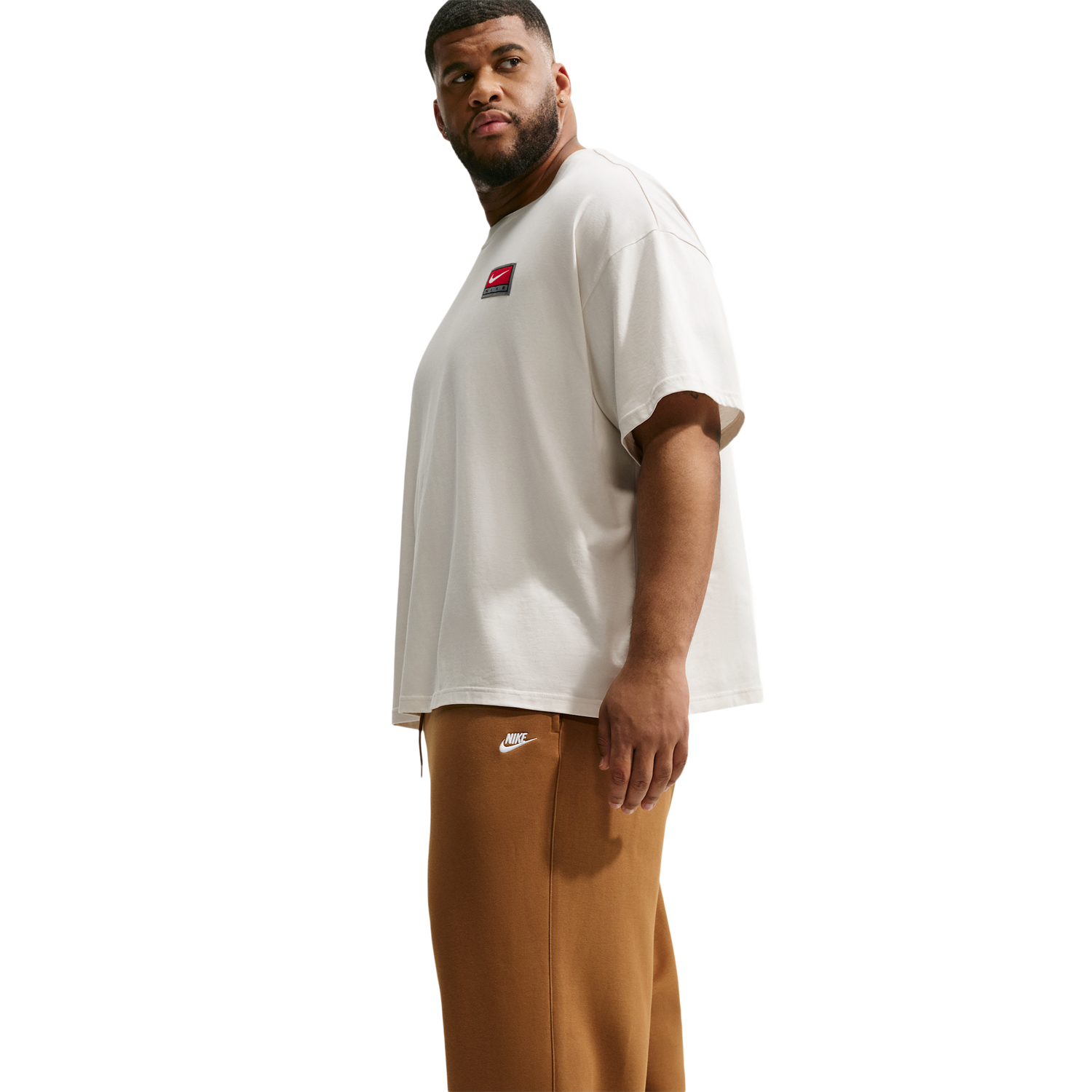Nike Club Fleece Bungee Pants - Men's - Ale Brown/Ale Brown/White