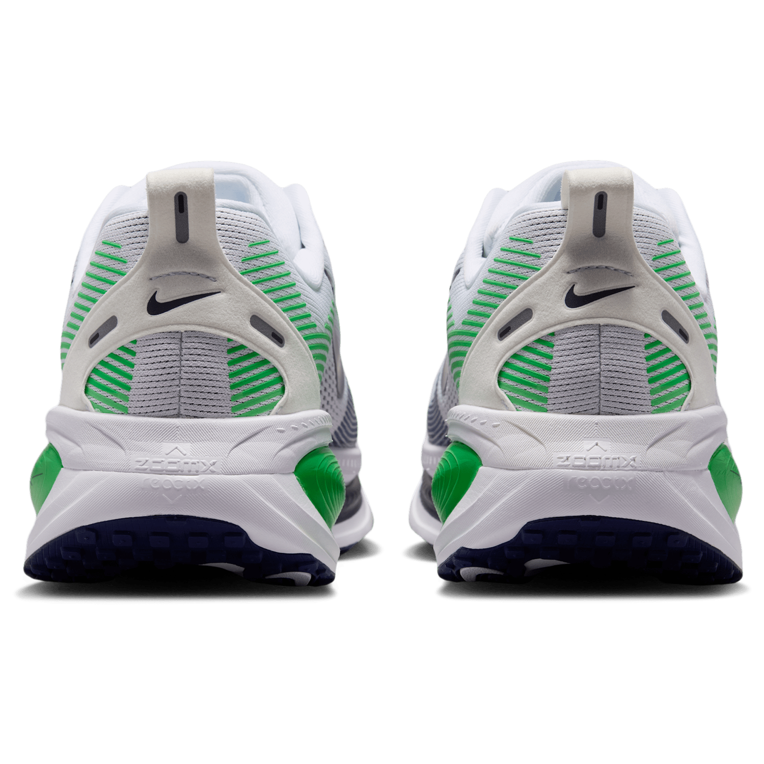 Nike Vomero 18 Wide - Men's - White/Midnight Navy/Green Spark