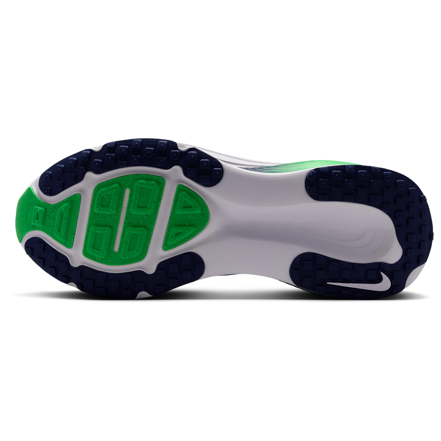 Nike Vomero 18 Wide - Men's - White/Midnight Navy/Green Spark