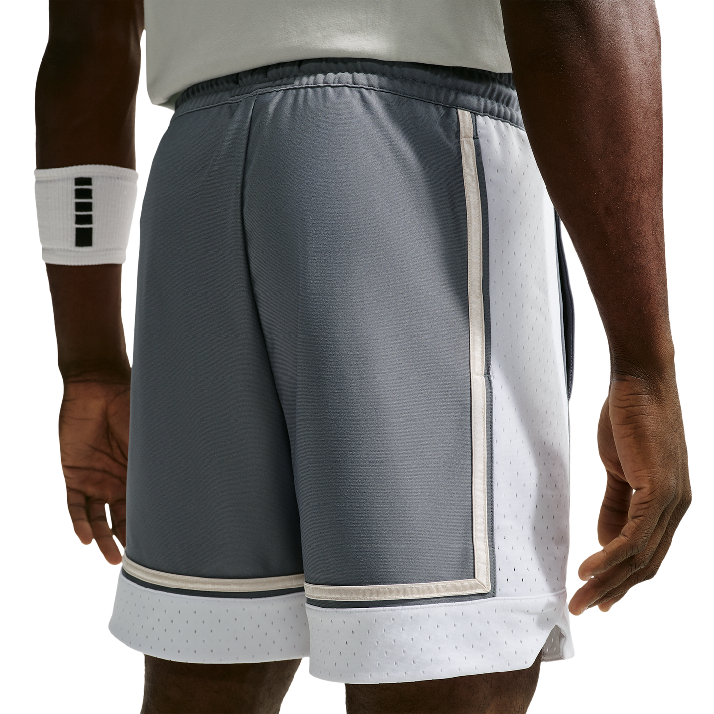 Nike Dri-FIT SI GM Pro 6IN Shorts - Men's - Cool Grey/Pale Ivory/White