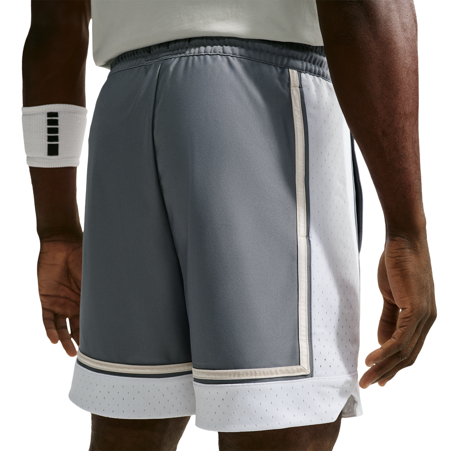 Nike Dri-FIT SI GM Pro 6IN Shorts - Men's - Cool Grey/Pale Ivory/White