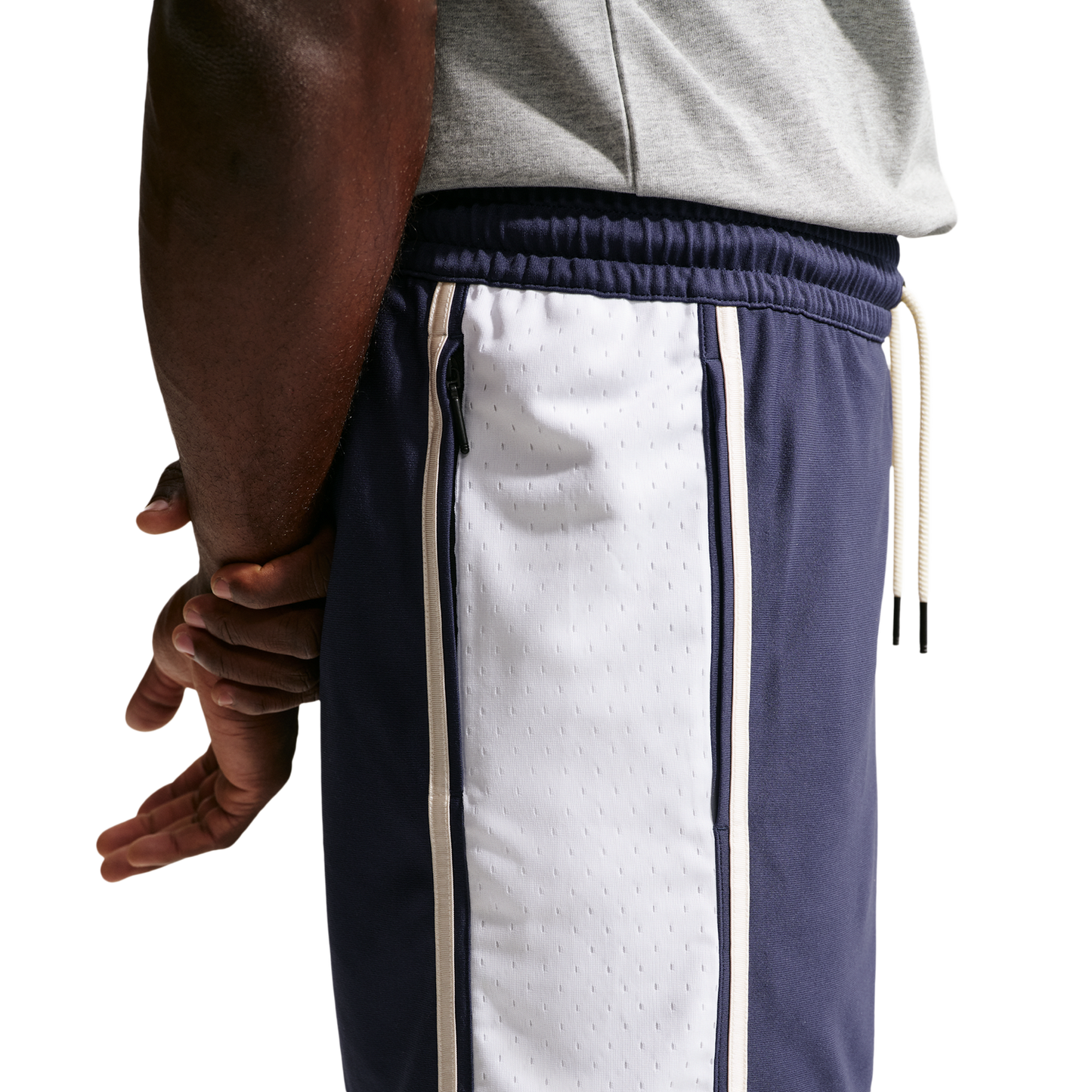 Nike Dri-FIT SI GM Pro 6IN Shorts - Men's - White/Pale Ivory/Midnight Navy