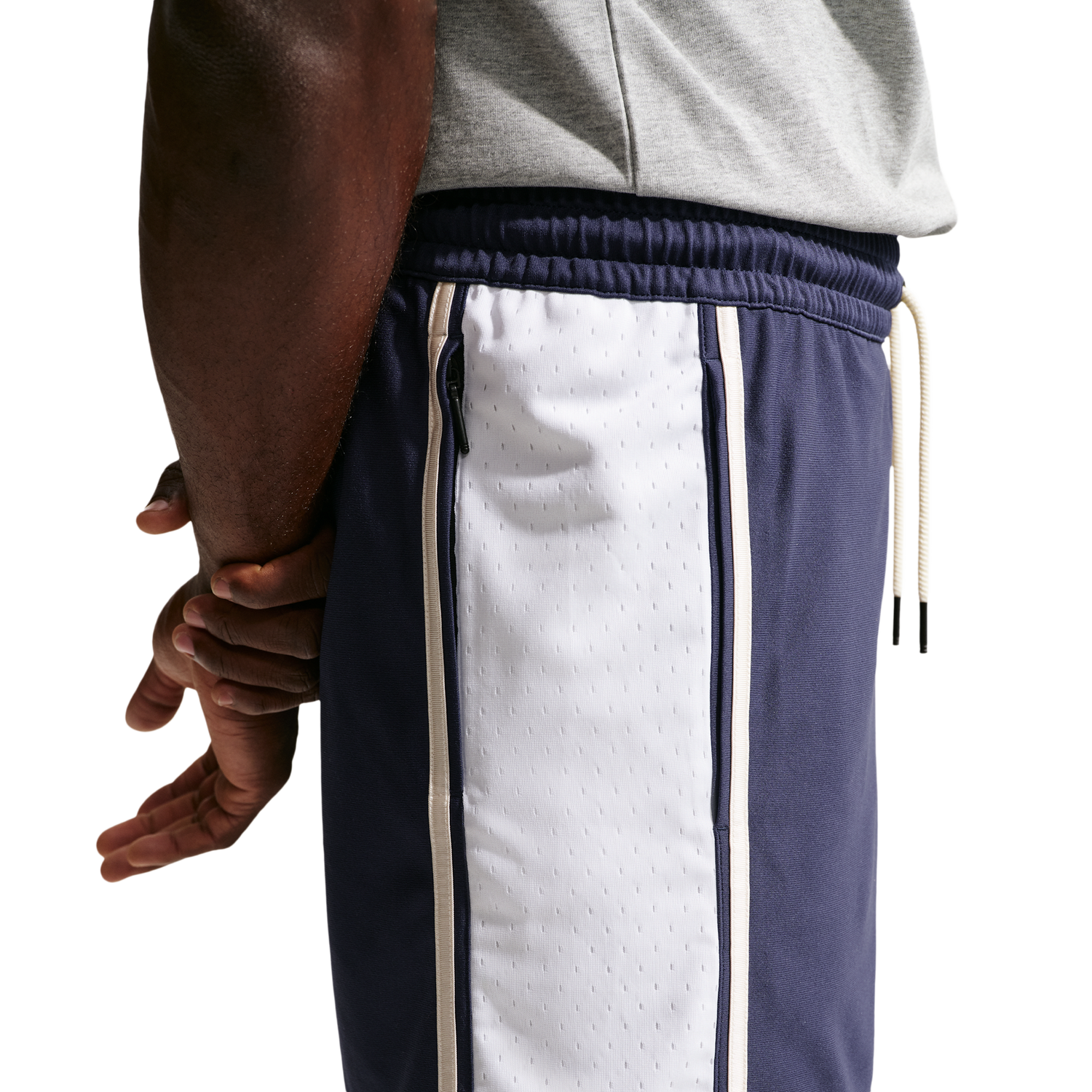 Nike Dri-FIT SI GM Pro 6IN Shorts - Men's - White/Pale Ivory/Midnight Navy