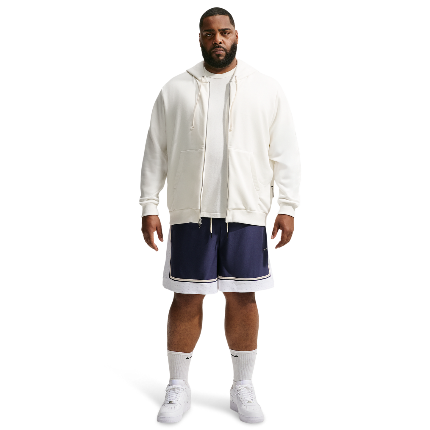 Nike Dri-FIT SI GM Pro 6IN Shorts - Men's - White/Pale Ivory/Midnight Navy