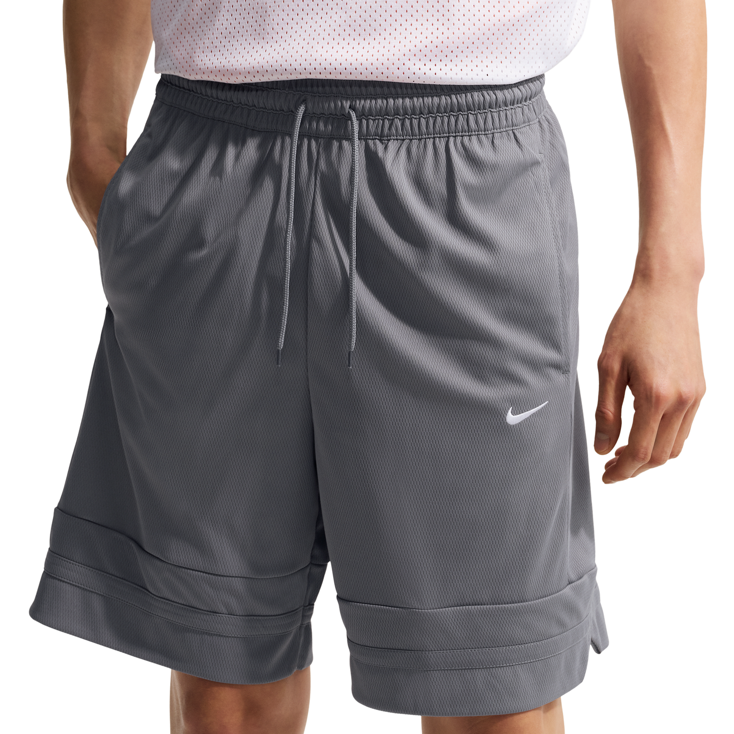 Nike Dri-FIT Game Classic 8" Shorts - Men's - Cool Grey/Cool Grey/Cool Grey