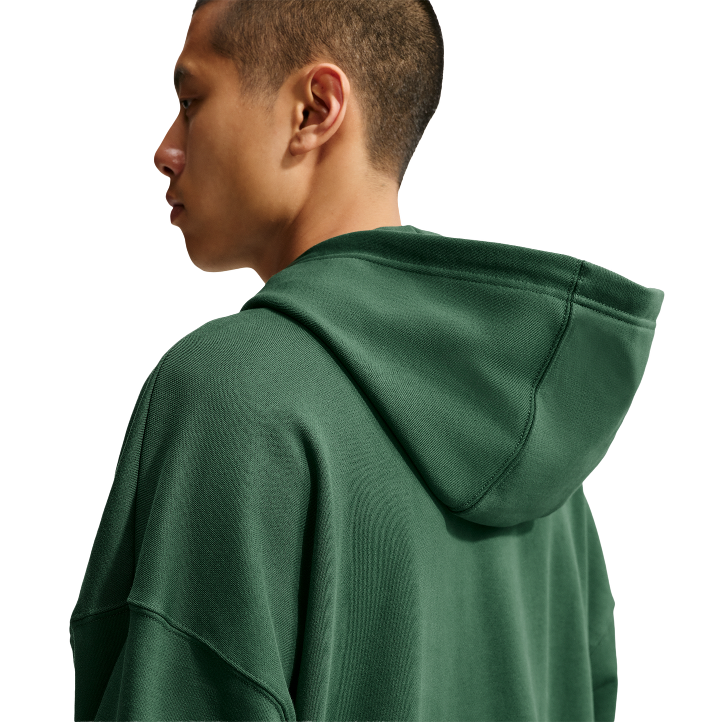 Nike Club French Terry Pullover Hoodie - Men's - Fir/Fir/White