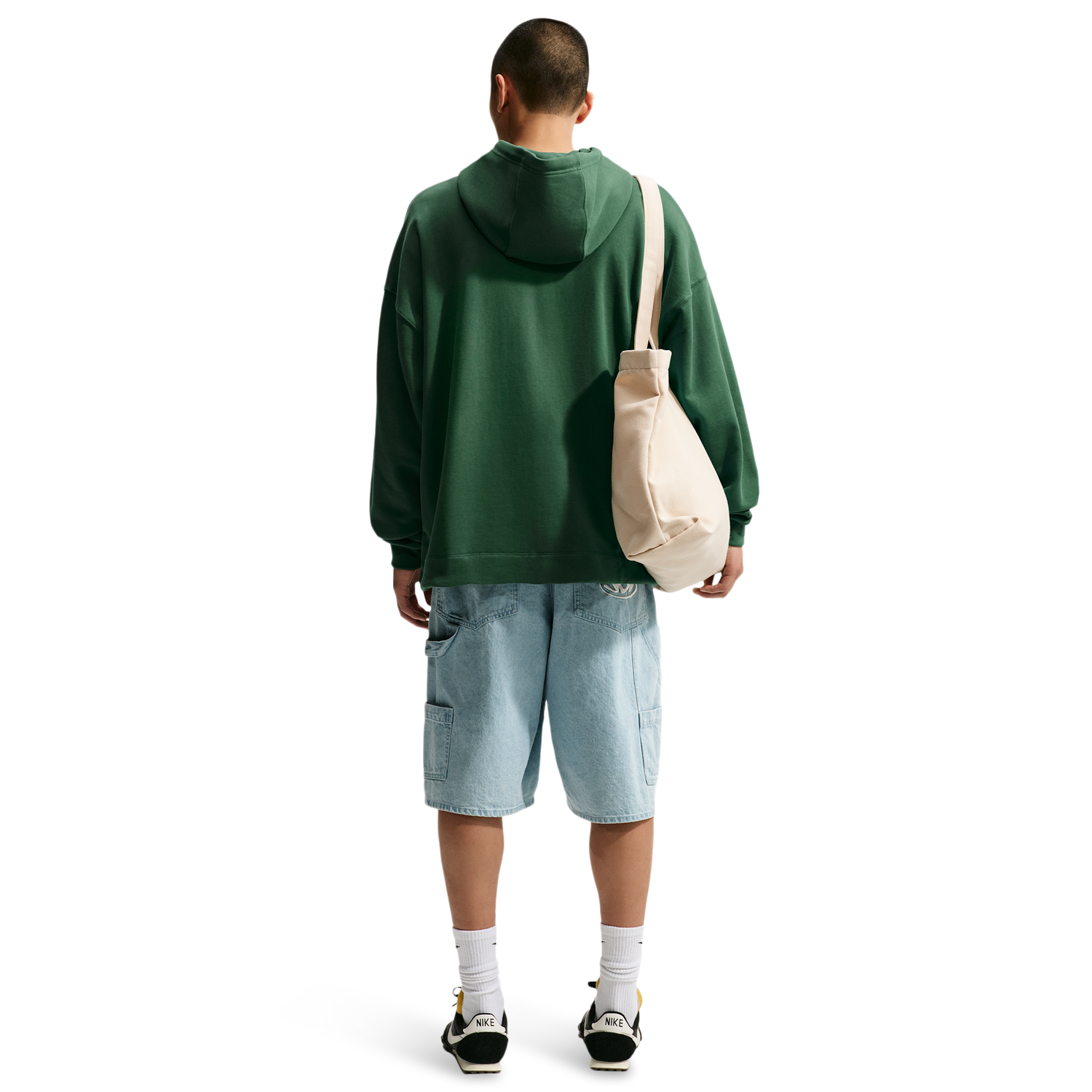 Nike Club French Terry Pullover Hoodie - Men's - Fir/Fir/White