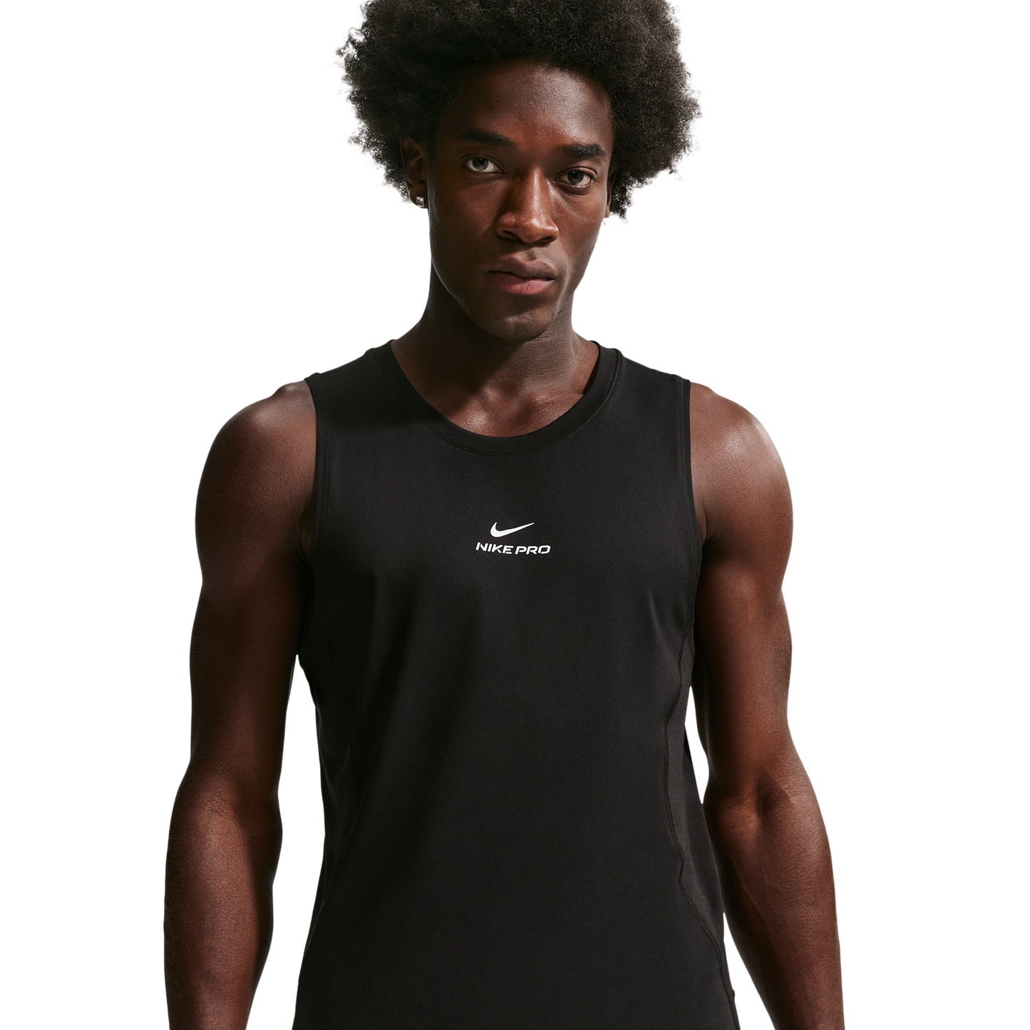 Nike Pro Training Dri-FIT Tank - Men's - White/Black