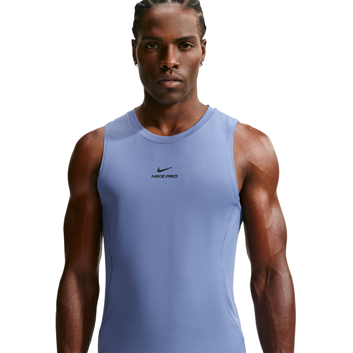 Nike Pro Training Dri-FIT Tank - Men's - Indigo Storm/Black
