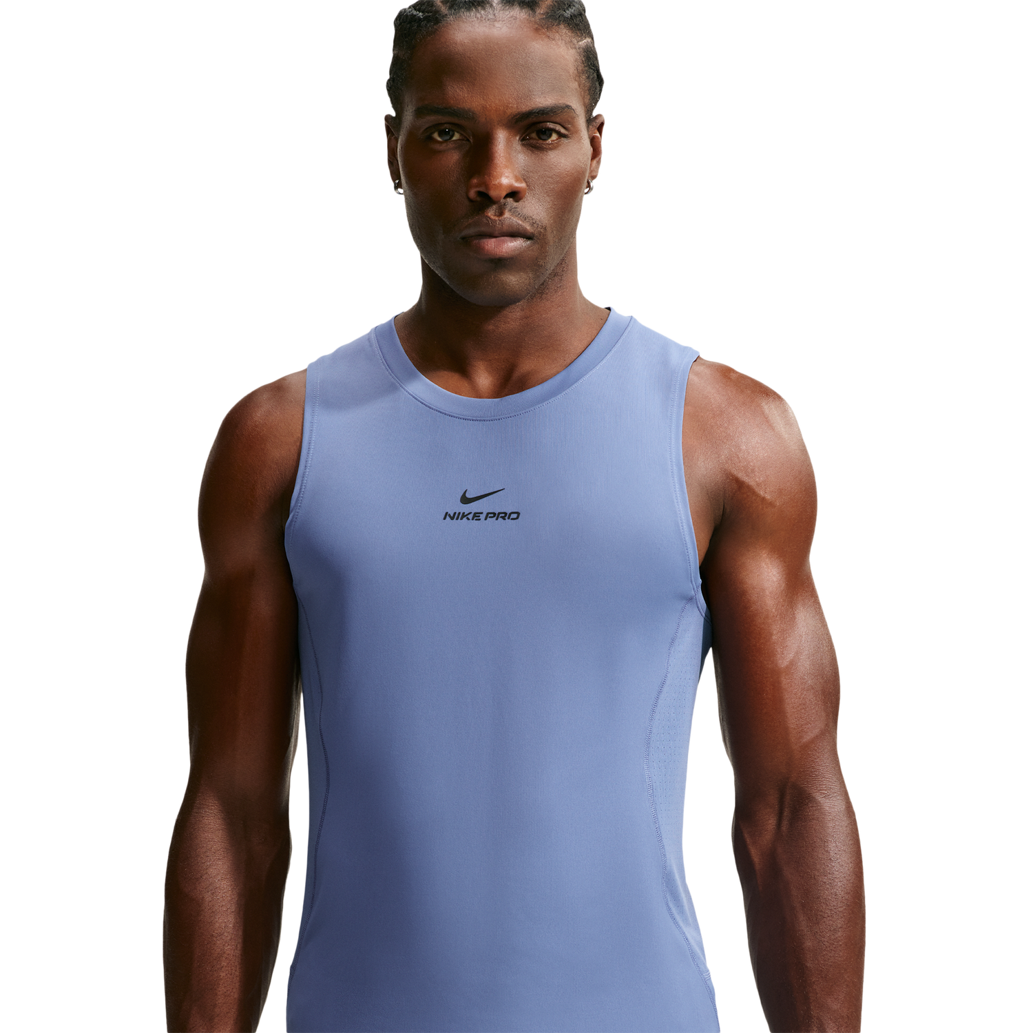 Nike Pro Training Dri-FIT Tank - Men's - Indigo Storm/Black
