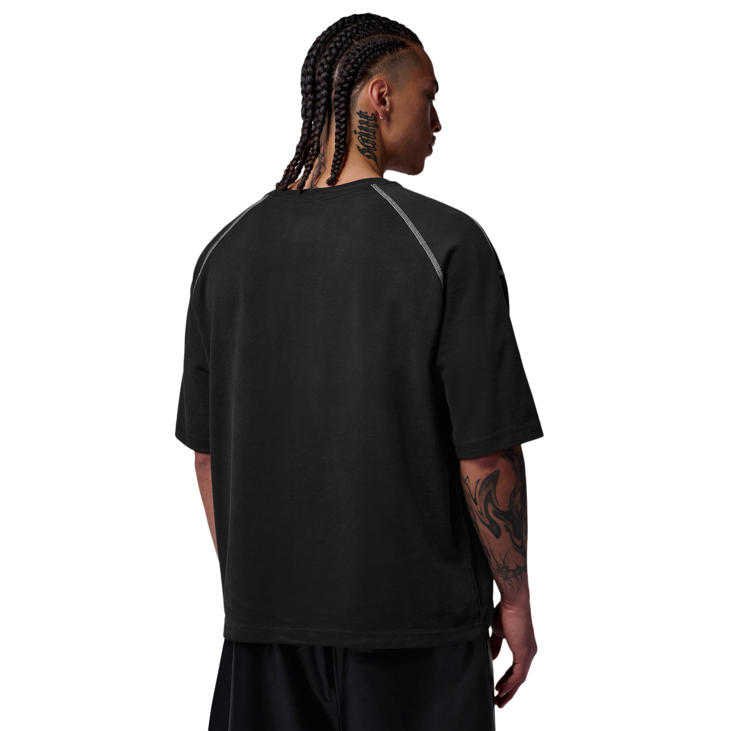 Jordan Flight Heavyweight SS Top - Men's - Black/Sail/Black