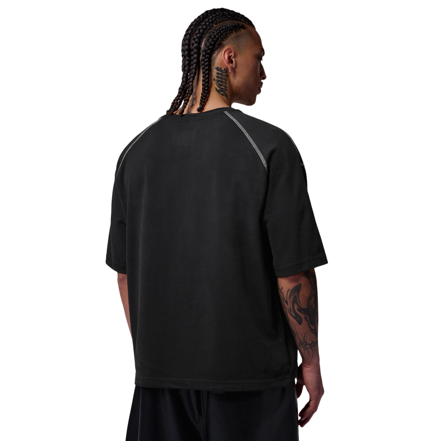 Jordan Flight Heavyweight SS Top - Men's - Black/Sail/Black