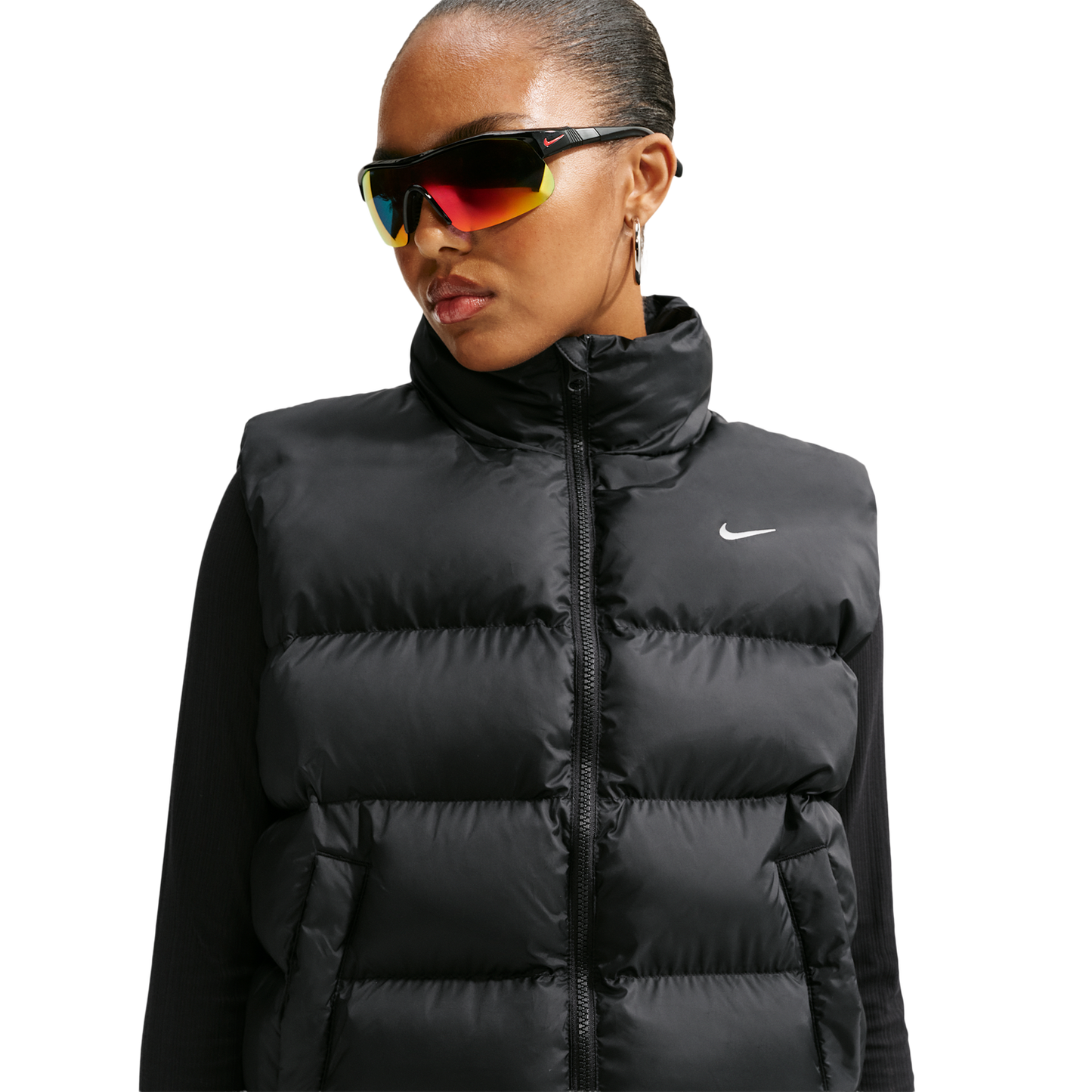 Nike Tech-FIT Synthetic Classic  Vest - Women's - Black/Sail