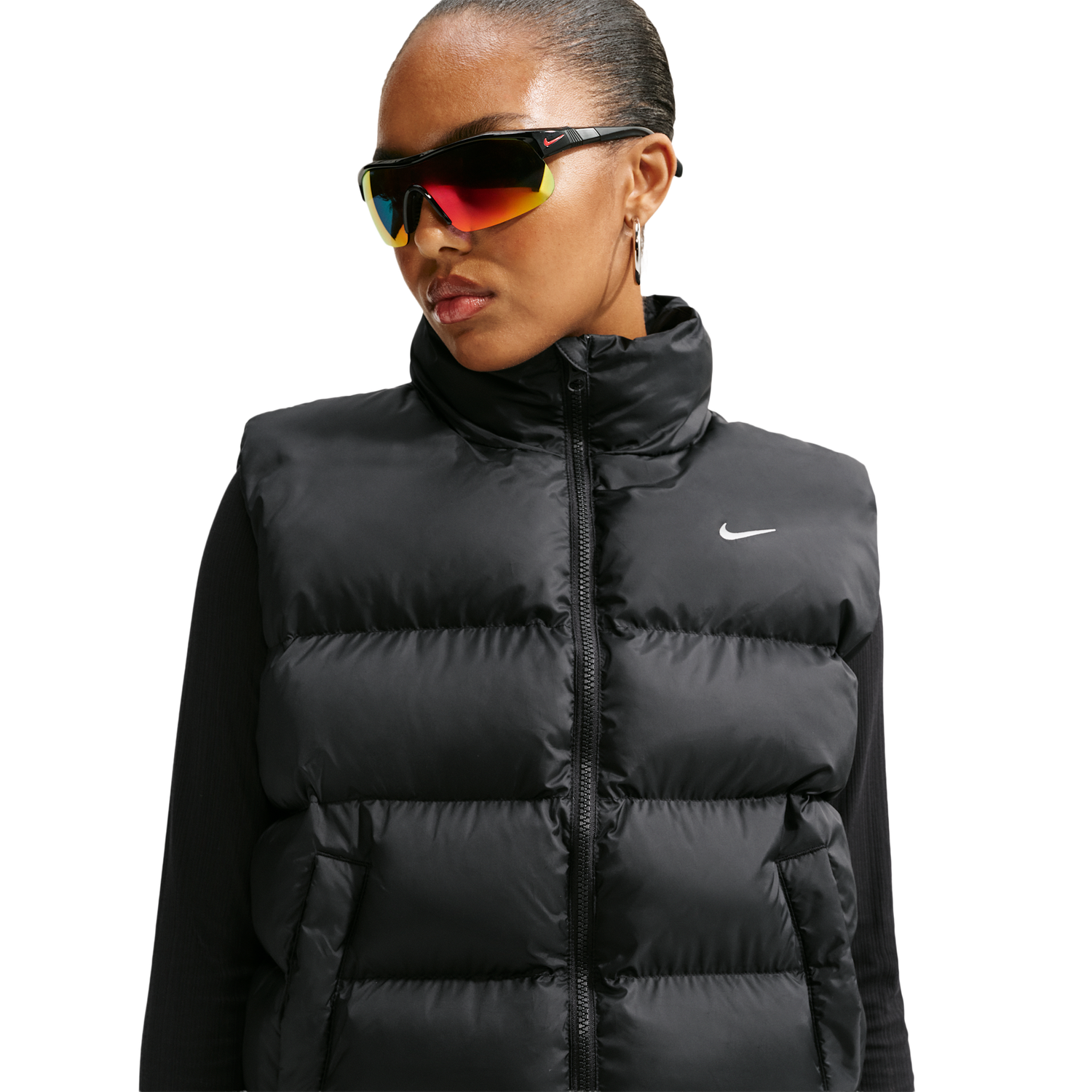 Nike Tech-FIT Synthetic Classic  Vest - Women's - Black/Sail