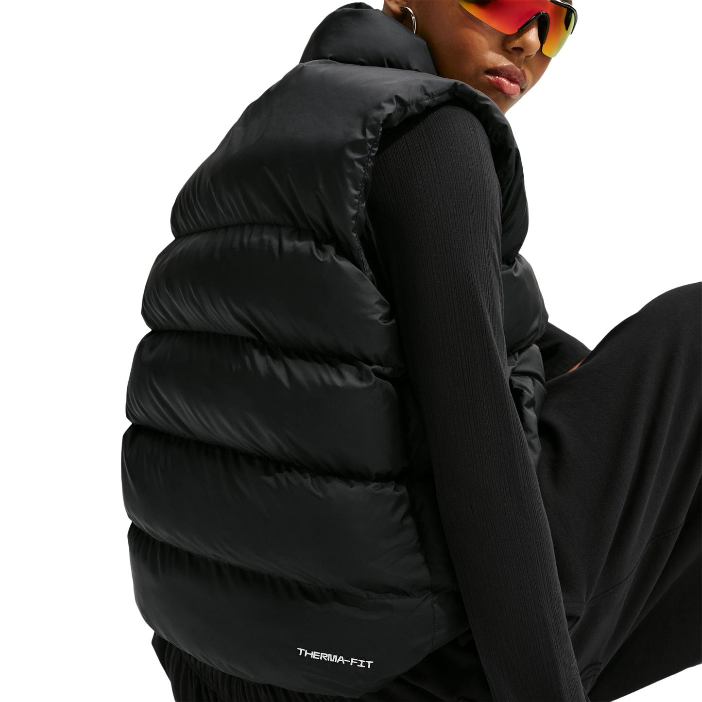 Nike Tech-FIT Synthetic Classic  Vest - Women's - Black/Sail