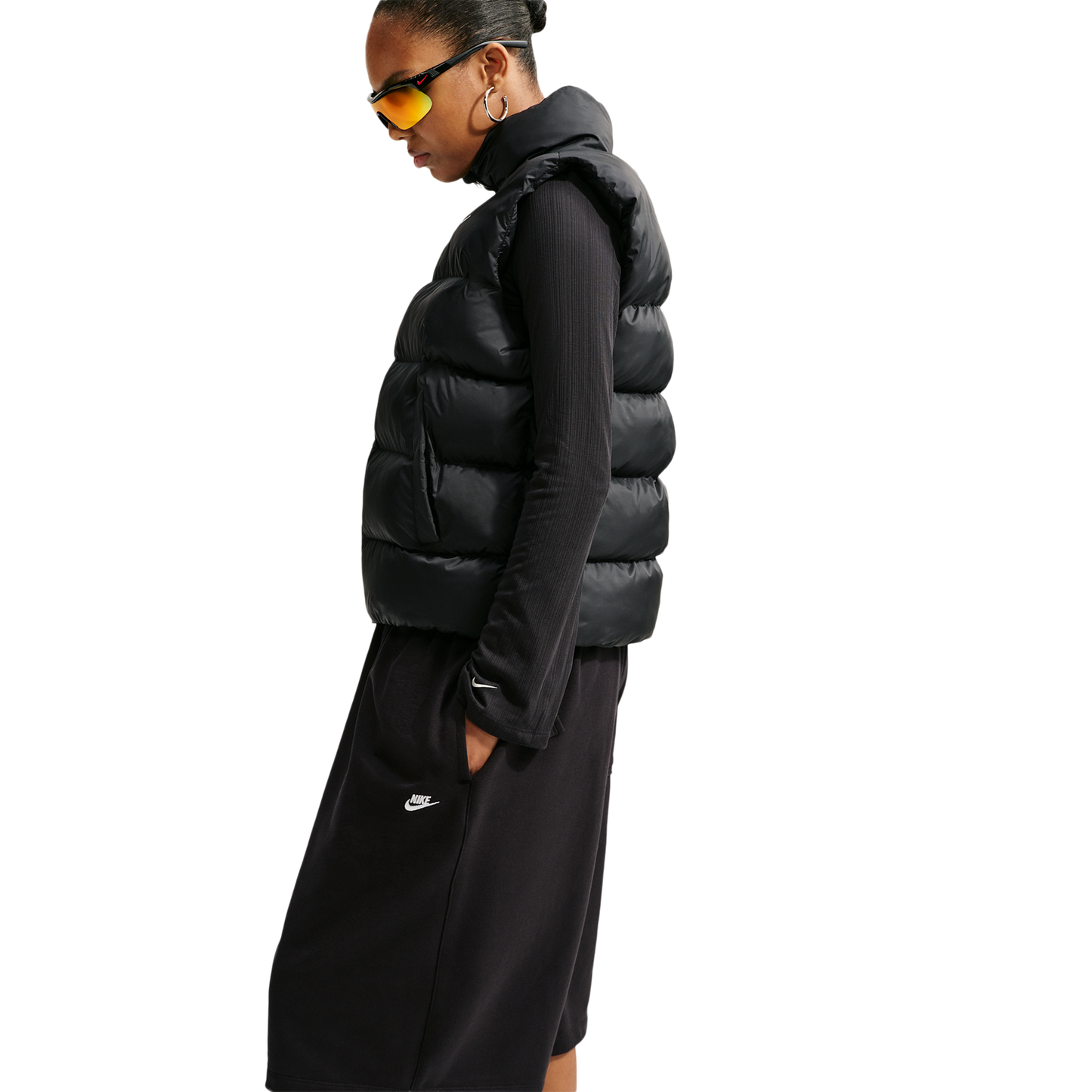 Nike Tech-FIT Synthetic Classic  Vest - Women's - Black/Sail