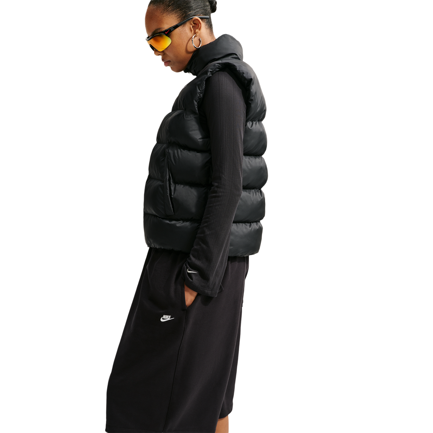 Nike Tech-FIT Synthetic Classic  Vest - Women's - Black/Sail