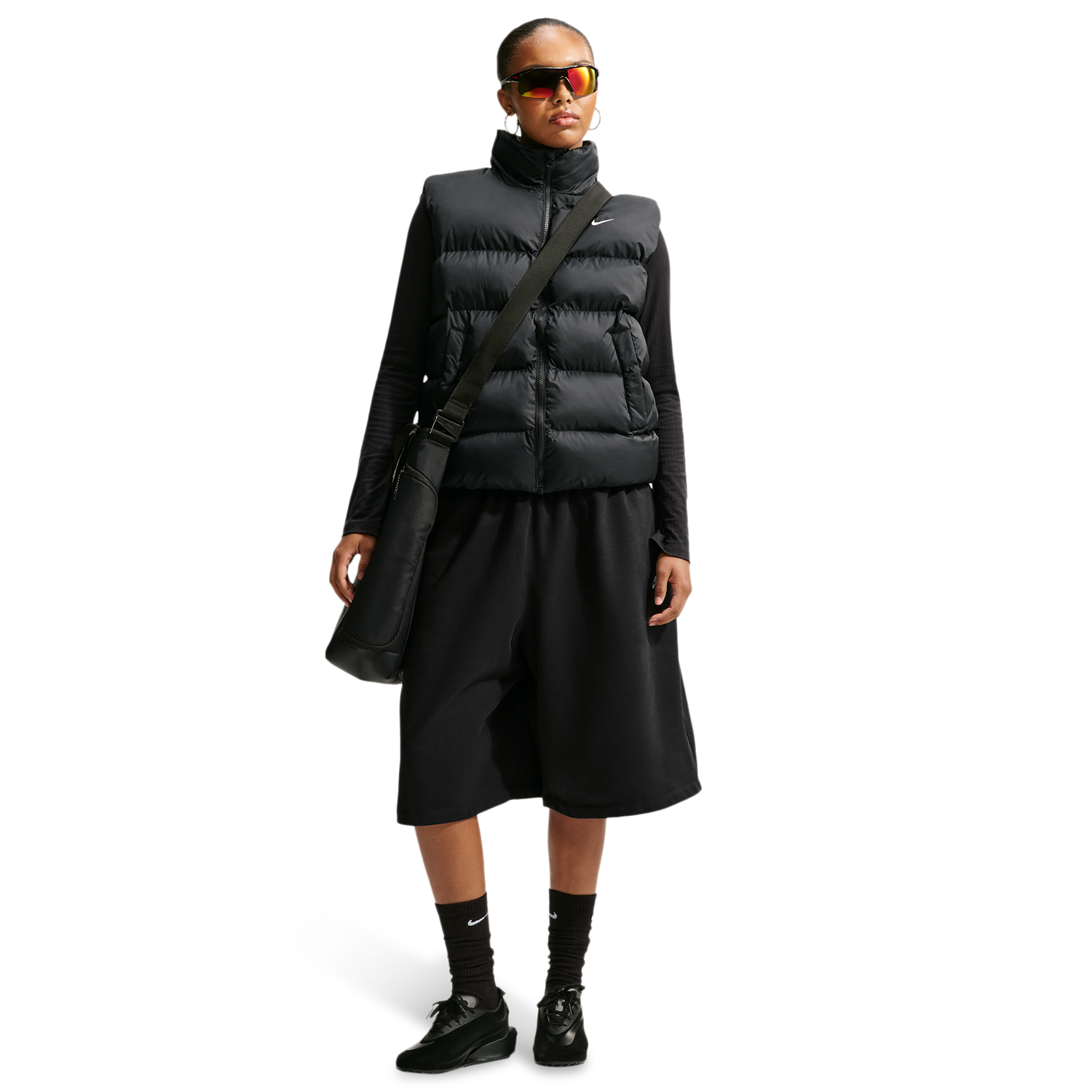 Nike Tech-FIT Synthetic Classic  Vest - Women's - Black/Sail
