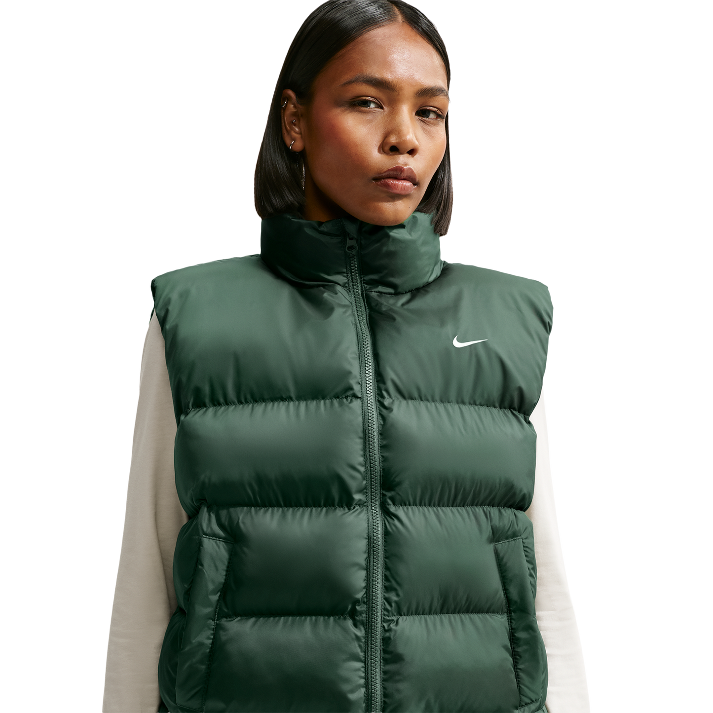 Nike Tech-FIT Synthetic Classic  Vest - Women's - Camo Green/Sail