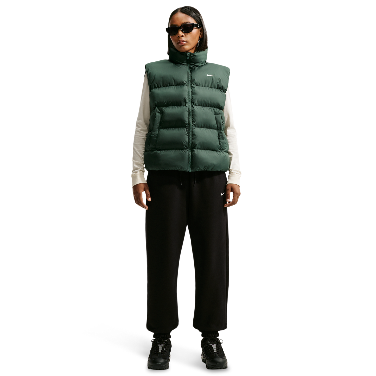 Nike Tech-FIT Synthetic Classic  Vest - Women's - Camo Green/Sail