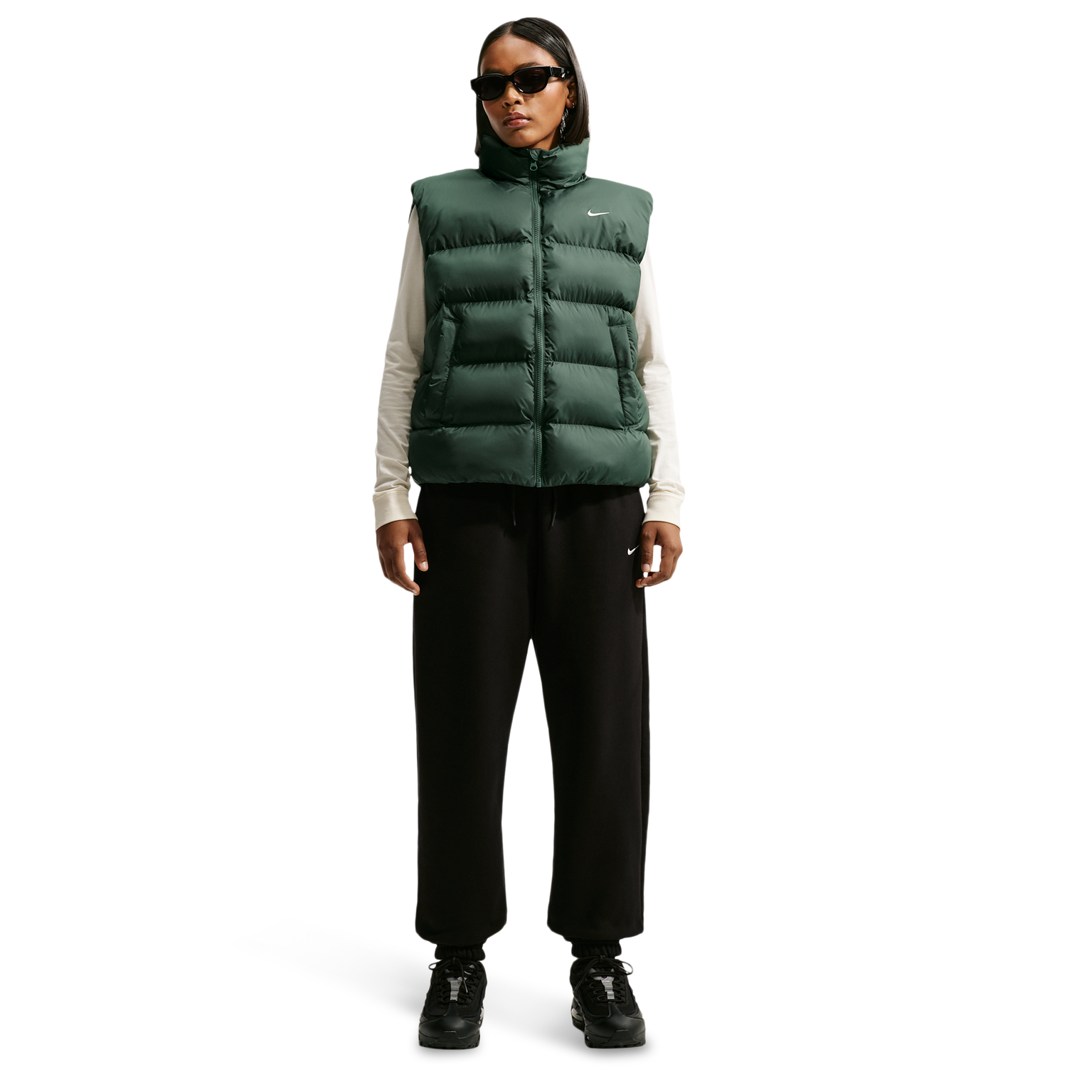 Nike Tech-FIT Synthetic Classic  Vest - Women's - Camo Green/Sail