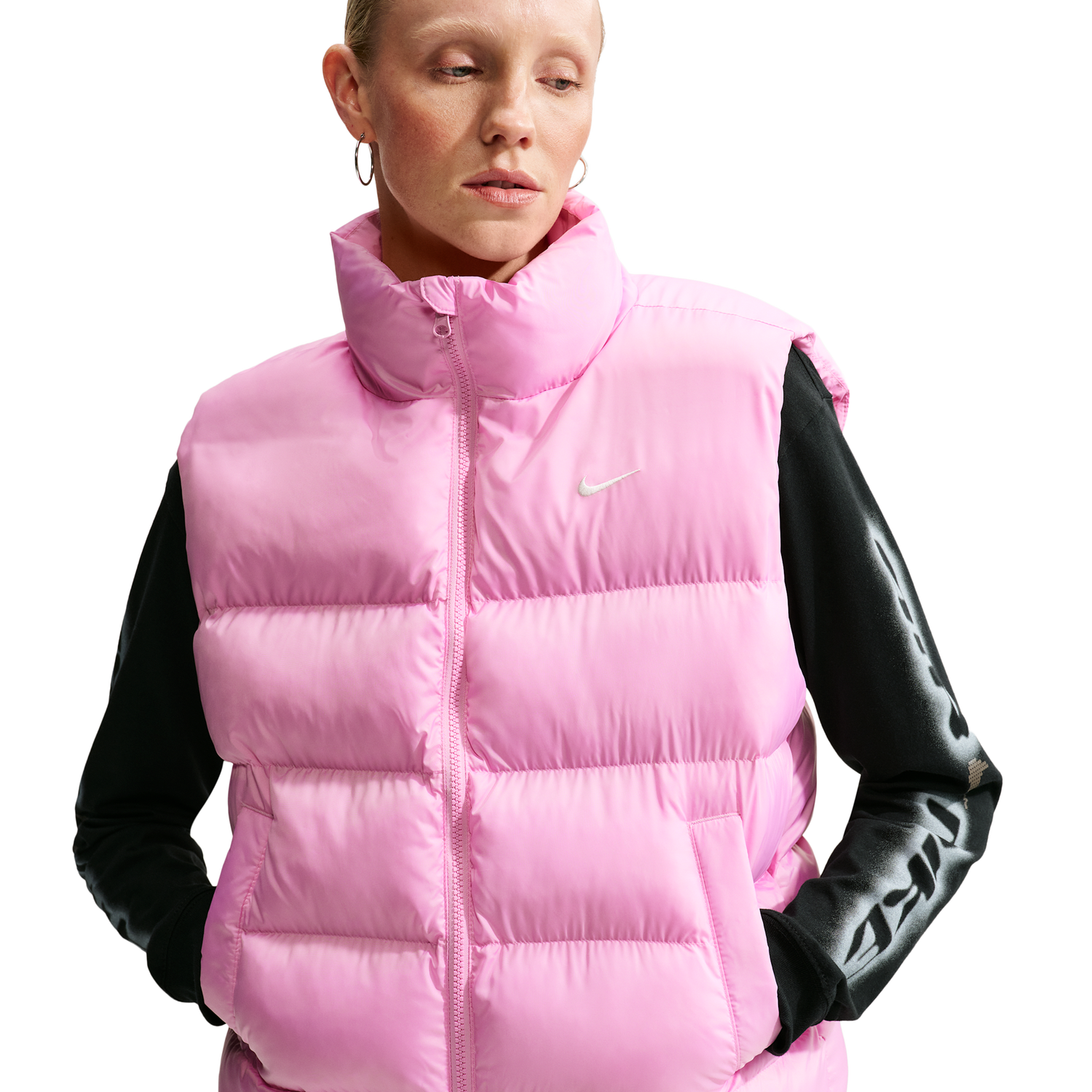 Nike Tech-FIT Synthetic Classic  Vest - Women's - Pink Rise/Sail
