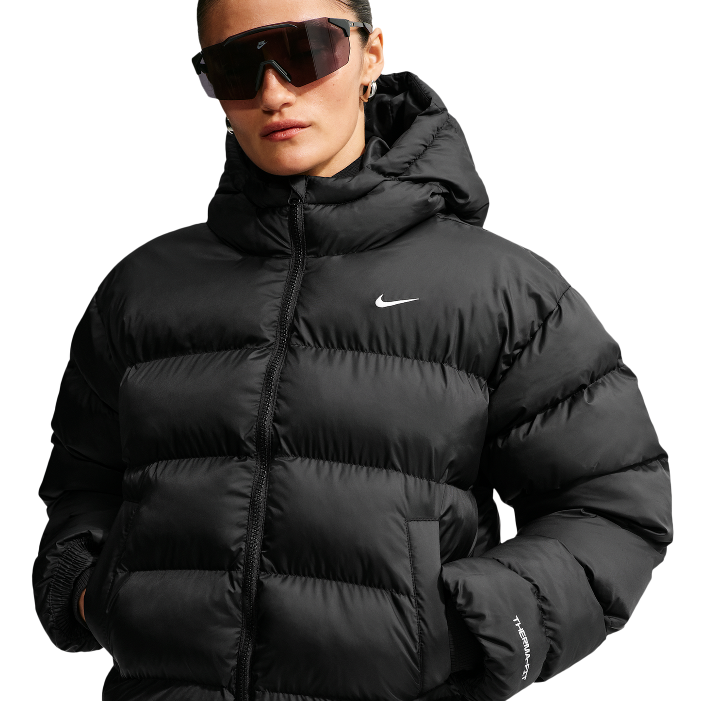 Nike Tech-FIT Synthetic Classic  Jacket - Women's - Black/Sail
