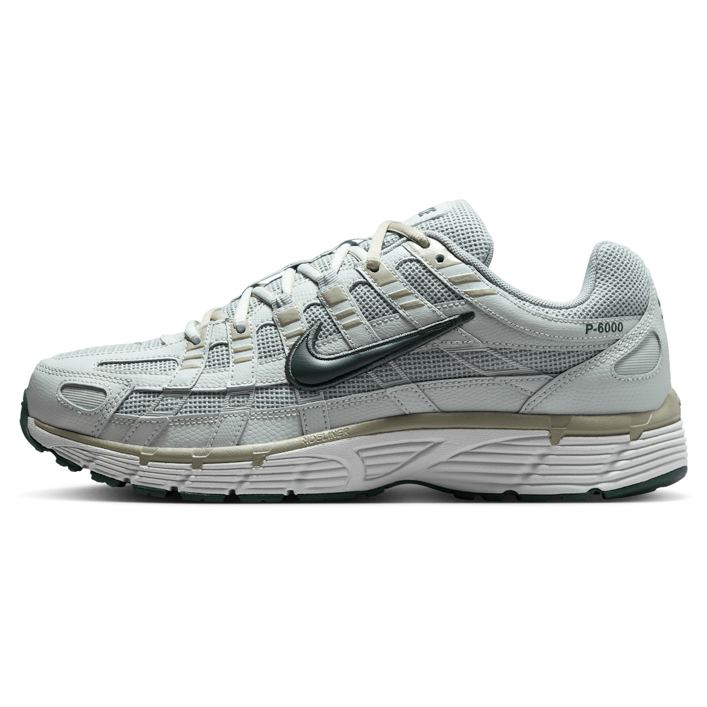 Nike P-6000 Premium - Men's - Light Silver/Light Pumice/Camo Green