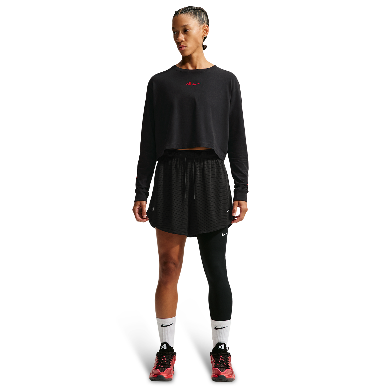 Nike A'Ja LS Tee - Women's - Black