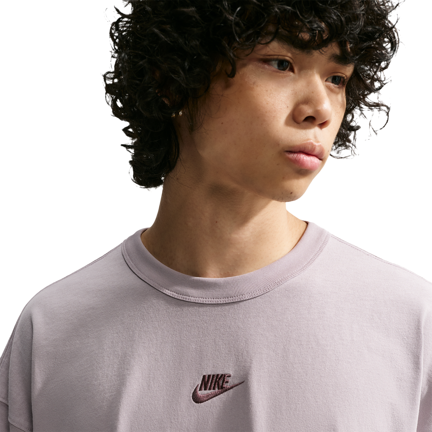 Nike NSW Premium Essentials Oversized Tee - Men's - Silver Lilac