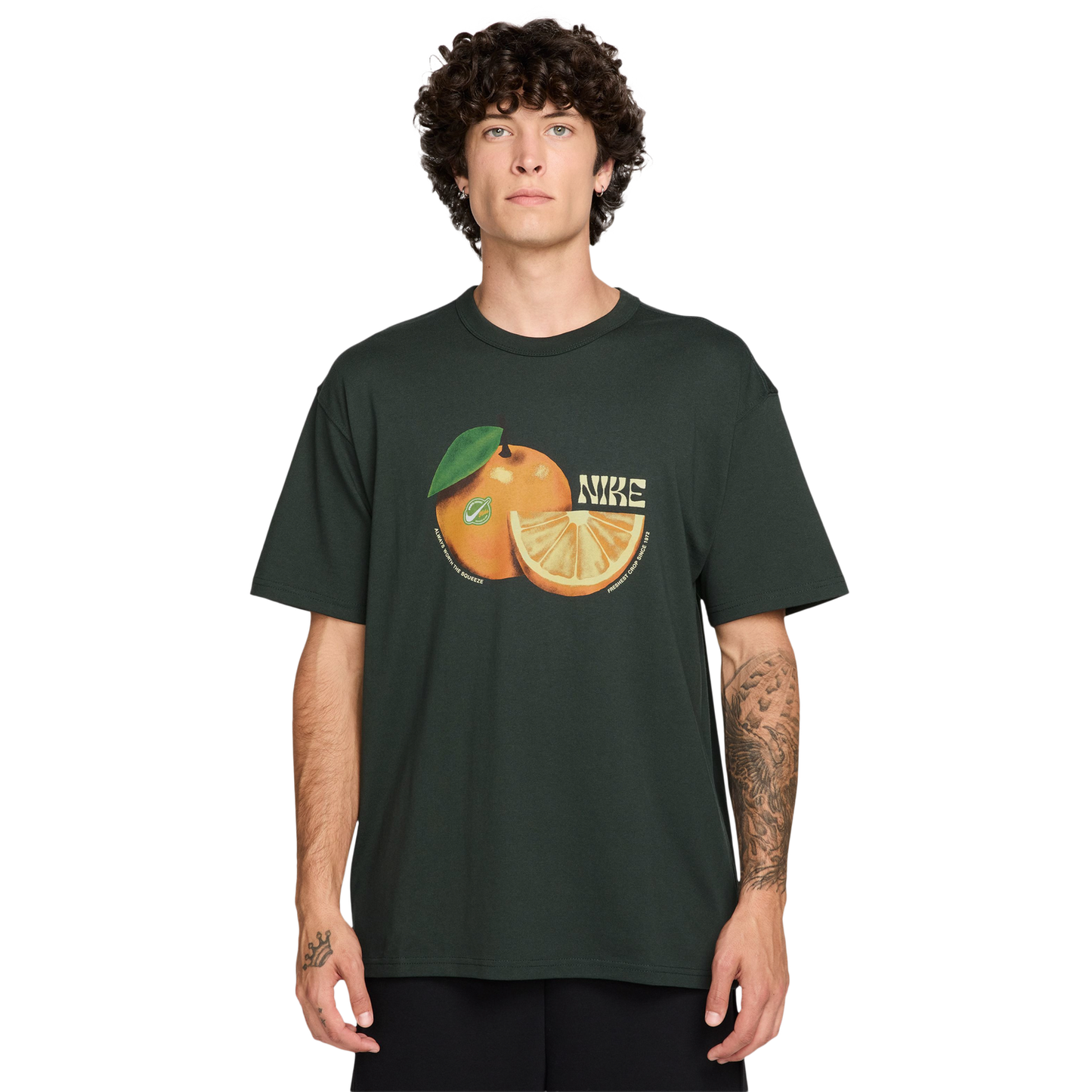 Nike NSW Premium Orange T-Shirt - Men's - Teal/Beige
