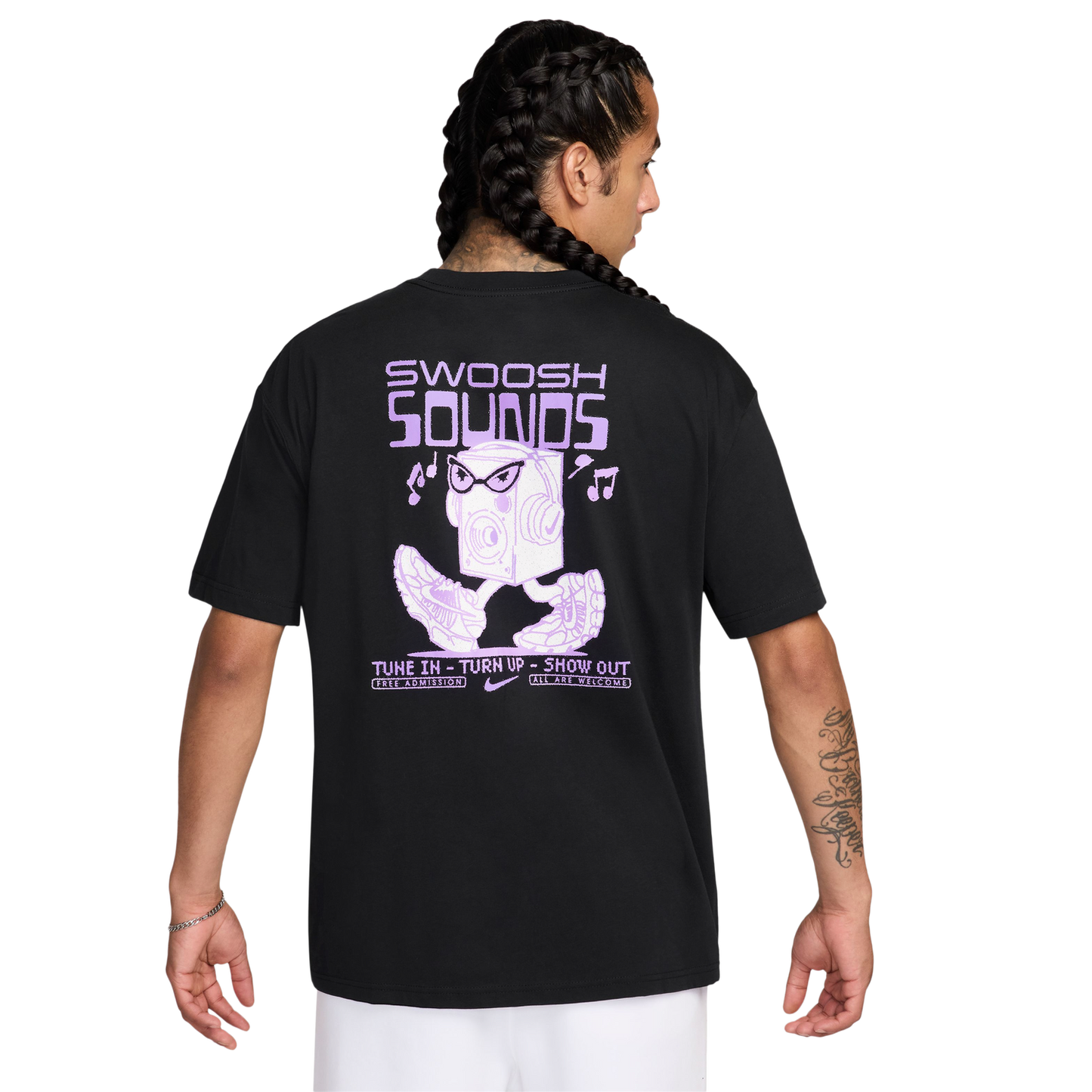 Nike NSW Swoosh Sounds T-Shirt - Men's - Multi/Black