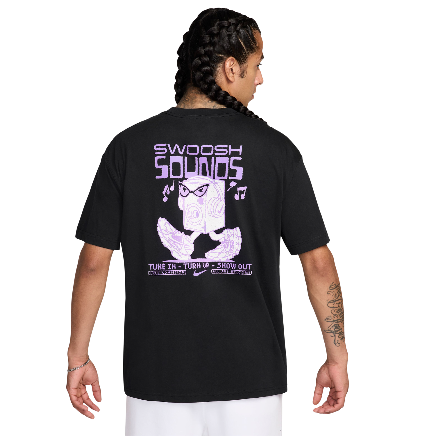 Nike NSW Swoosh Sounds T-Shirt - Men's - Multi/Black
