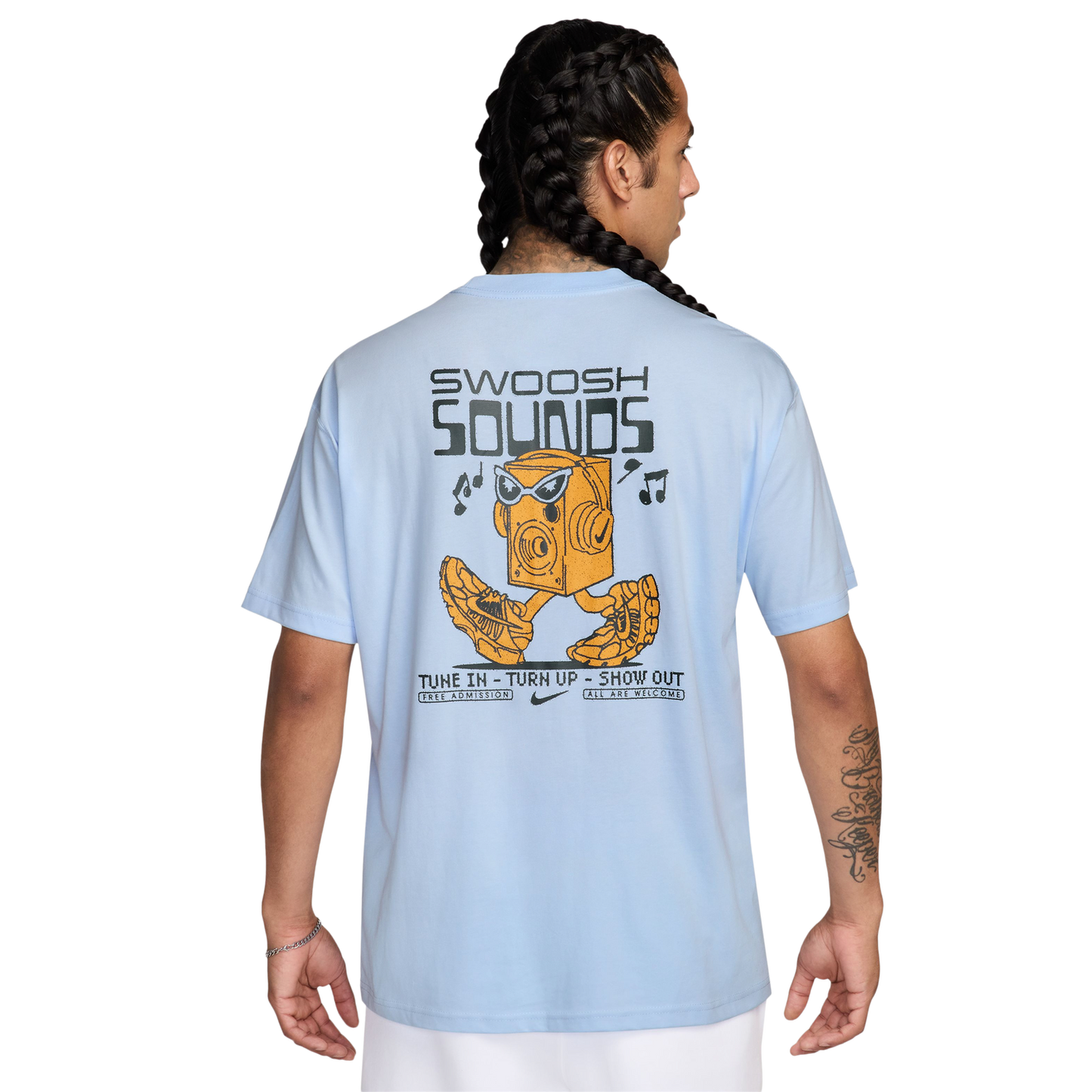 Nike NSW Swoosh Sounds T-Shirt - Men's - Multi/Blue
