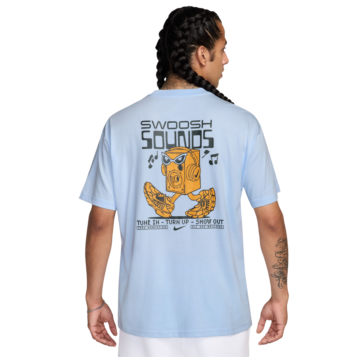 Nike NSW Swoosh Sounds T-Shirt - Men's - Multi/Blue