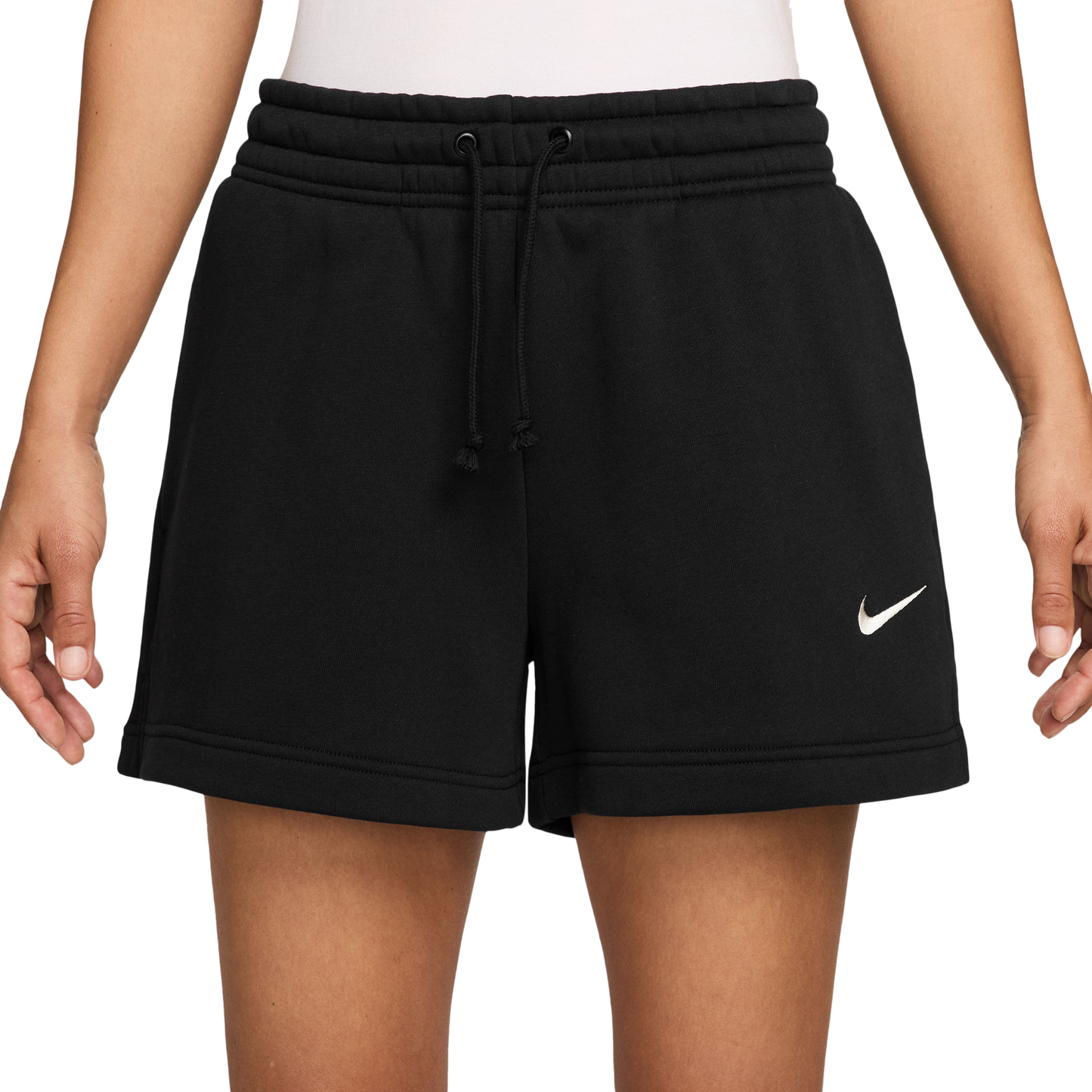 Nike Phoenix Fleece MR Shorts - Women's - Sail/Black