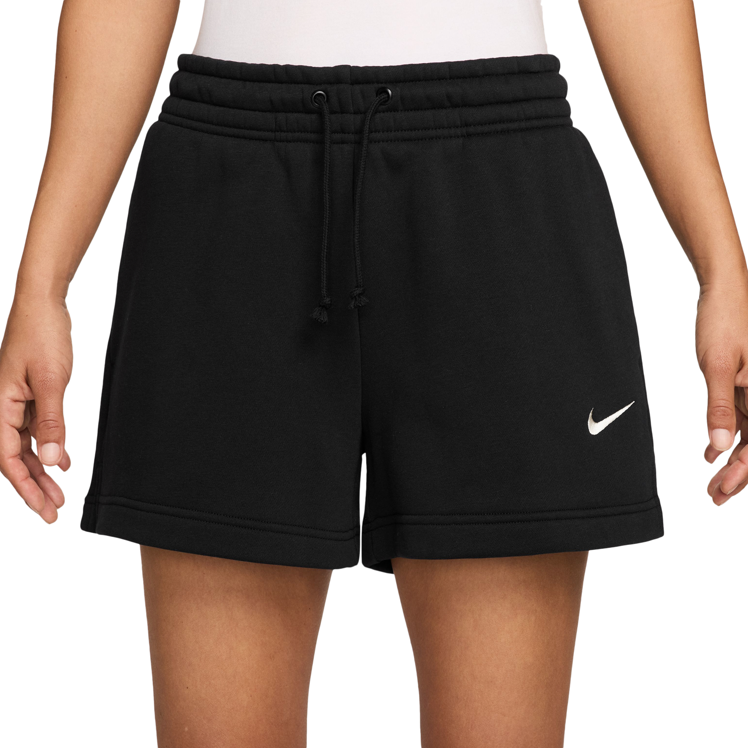 Nike Phoenix Fleece MR Shorts - Women's - Sail/Black