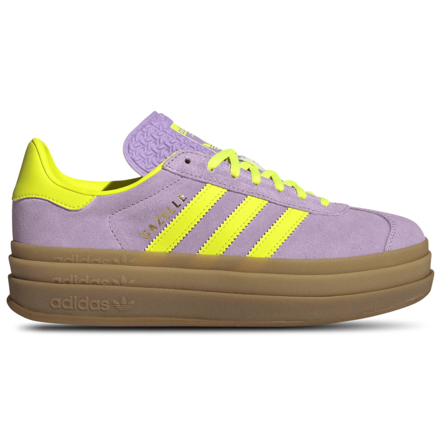adidas Originals Gazelle Bold - Women's - Powder Plum/Solar Yellow/Gold Met