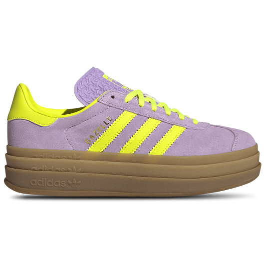 adidas Originals Gazelle Bold - Women's - Powder Plum/Solar Yellow/Gold Met