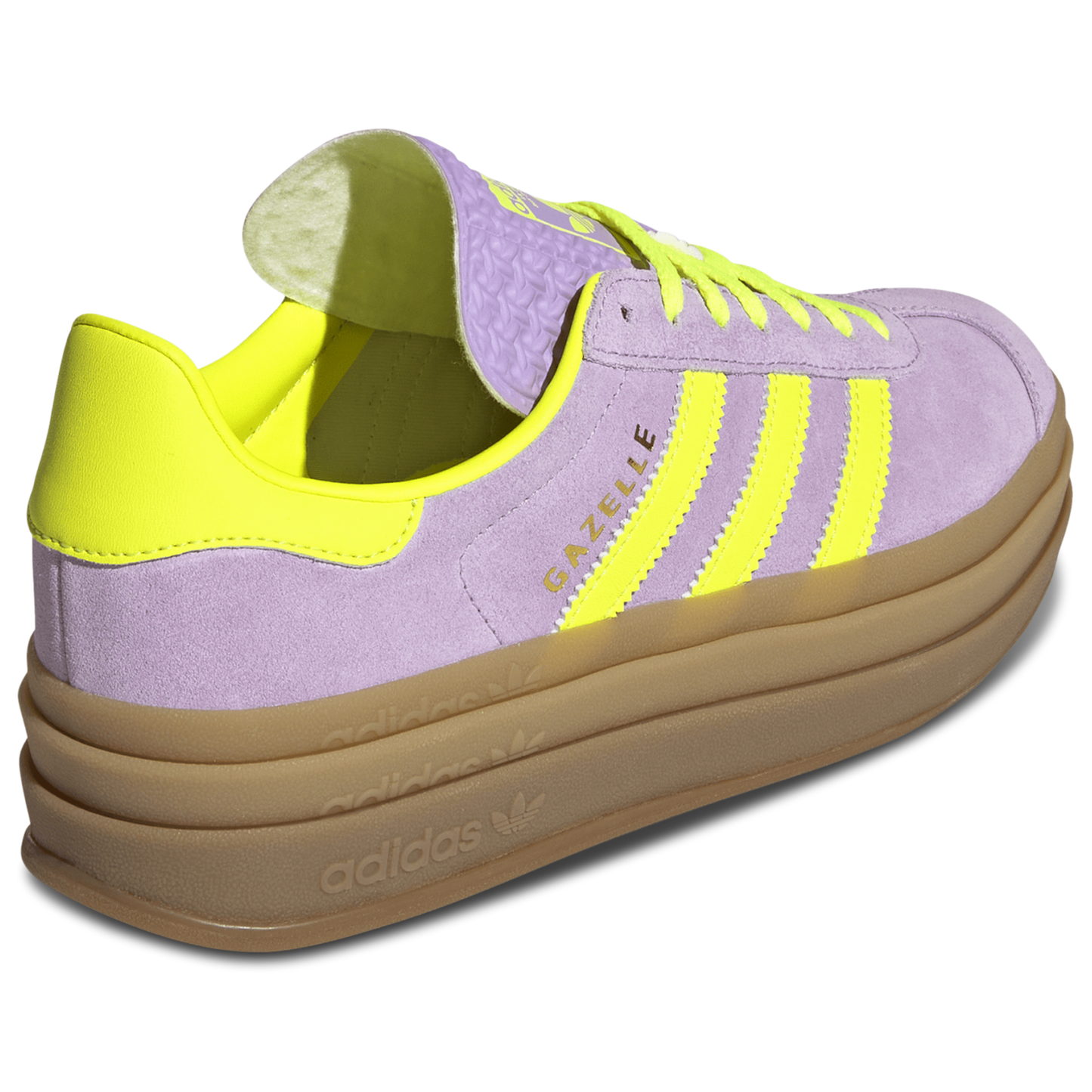 adidas Originals Gazelle Bold - Women's - Powder Plum/Solar Yellow/Gold Met