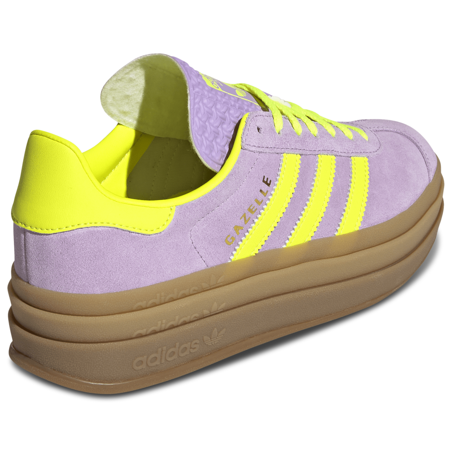 adidas Originals Gazelle Bold - Women's - Powder Plum/Solar Yellow/Gold Met