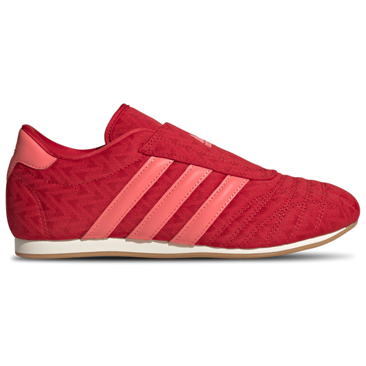 adidas Taekwondo Slip - Women's - Off White/Better Scarlet/Semi Flash Red