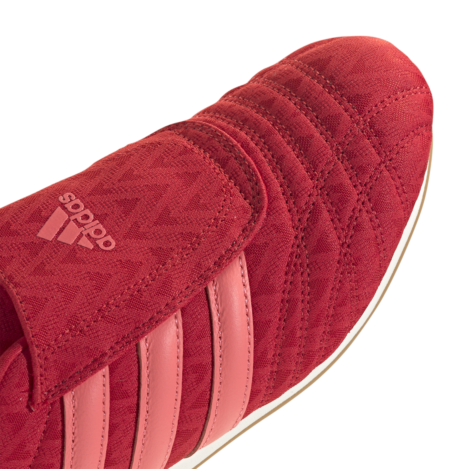 adidas Taekwondo Slip - Women's - Off White/Better Scarlet/Semi Flash Red